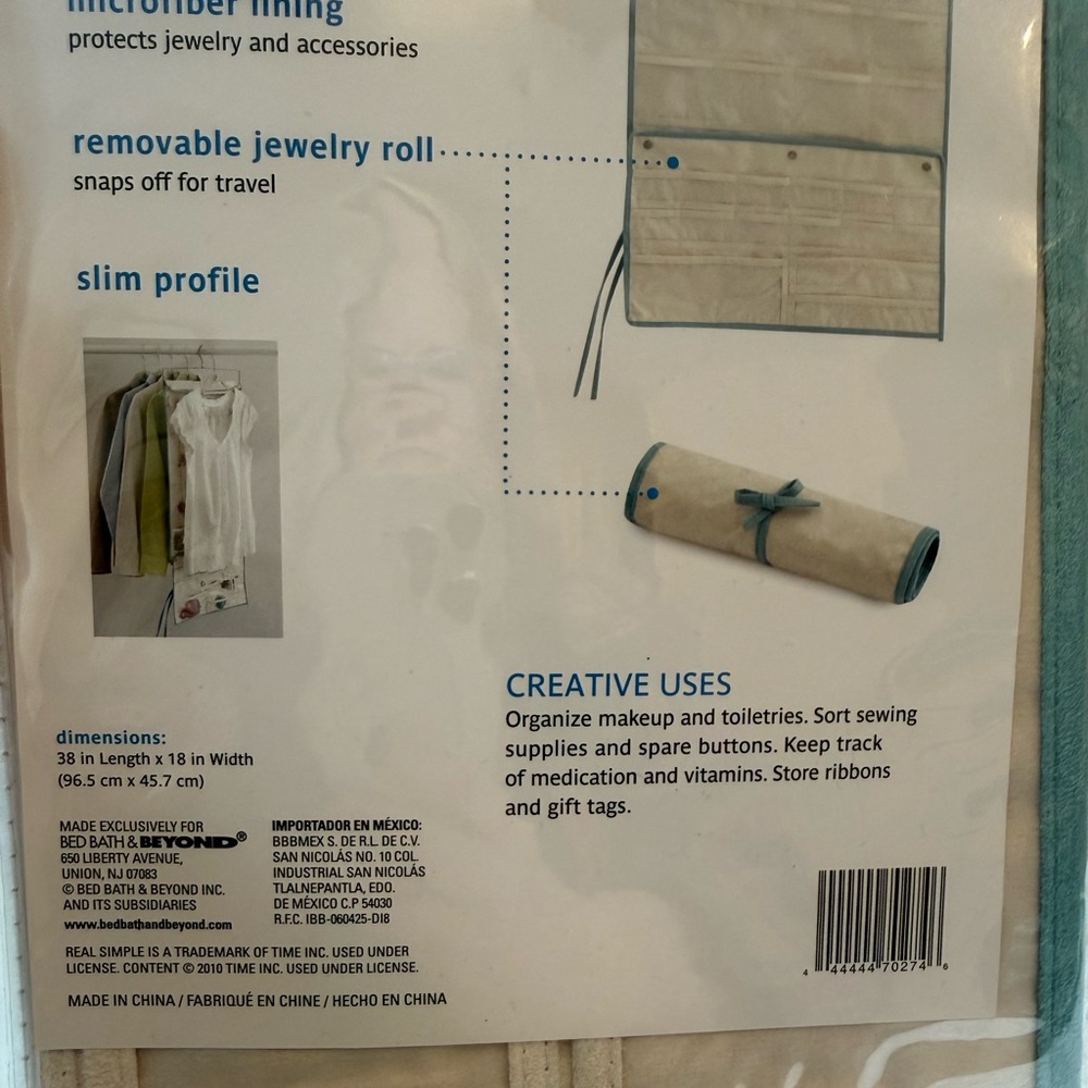 Real Simple Jewelry Organizer with 70 clear pockets!! - Picture 5 of 14